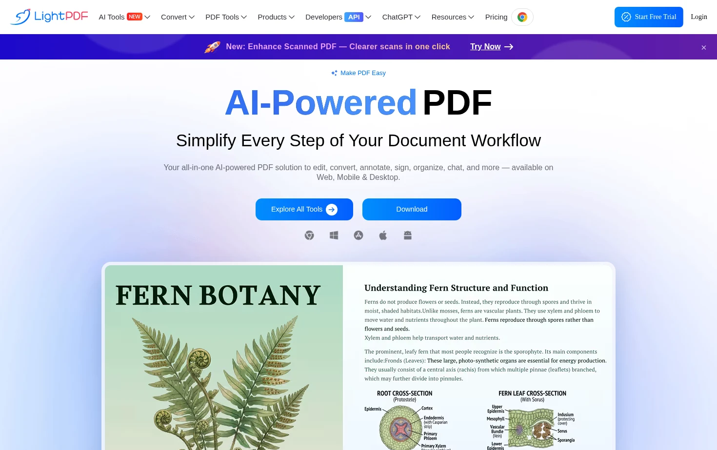 LightPDF 页面快照